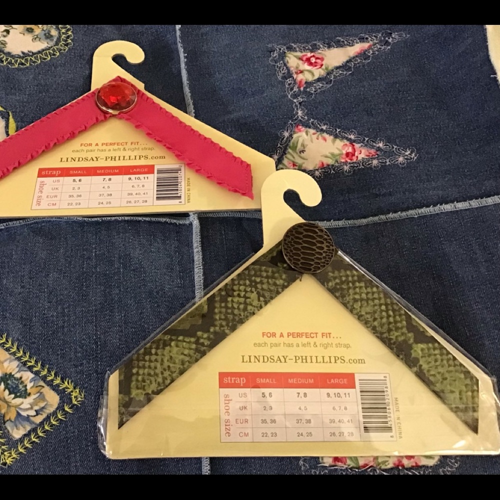 Lindsey Phillips Switchflop Straps Lot of 2 NIP Medium